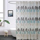 Bathroom Shower Curtain Waterproof Extra Long with Hook Mildew Resistant 180x180
