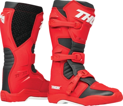 Botas de montar Thor Blitz XR Offroad Dirt Bike rojas/carbón Foto 1 de 4