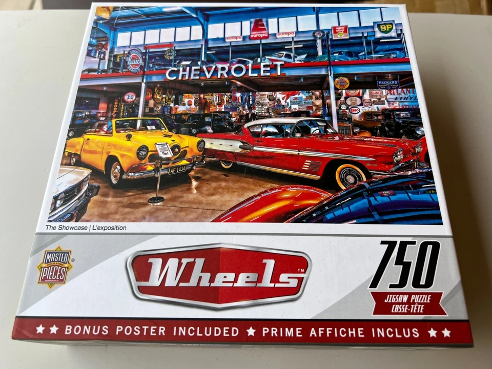 Showcase Puzzle Linda Berman Masterpieces 750 Pc Poster Wheels 32070 Museum