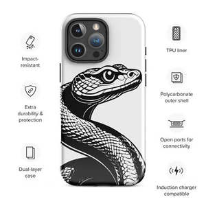 Snake Tough Case for iPhone® - Picture 1 of 3
