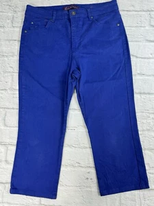 Gloria Vanderbilt Jeans Petite Blue Hose Damen Super Amanda Capri Denim Größe 12 - Bild 1 von 12