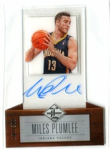 2012-13 millas limitadas Plumlee troquelado autógrafo automático radiocontrol 107/399 Indiana Pacers - Imagen 1 de 1