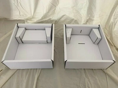 Vectrex Console Cardboard Inserts Set (aka polystyrene / Styrofoam) Reproduction - Image 1 of 4