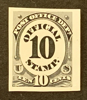 Travelstamps: US Stamps Sc #O51P3 Post Office Dept Official Proof on India Paper - Image 1 of 4
