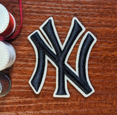 New York Yankees Patch MLB Baseball Bronx Yanks Embroidered Iron On 2.5x2" - Image 1 of 3