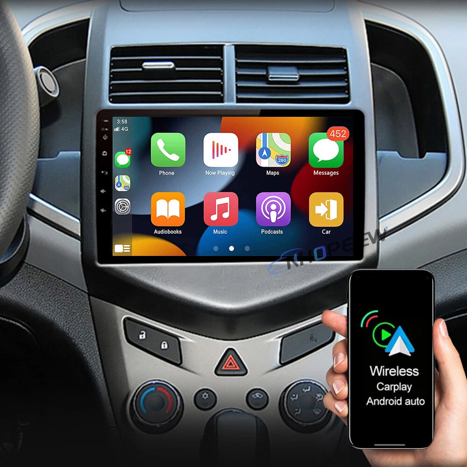 Radio estéreo GPS para coche Chevrolet Aveo Sonic 2011-2015 Android 13 Carplay 2+64G Foto 1 de 4