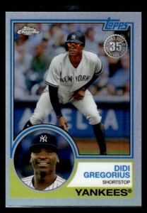 2018 Topps Chrome #83T-7 Didi Gregorius New York Yankees