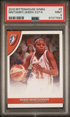 2010 Rittenhouse WNBA Renee Montgomery/Anete Jekabsone PSA 9 Connecticut Sun - Image 1 of 2
