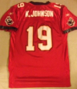 TAMPA BAY BUCCANEERS # 19 K. JOHNSON NFL JERSEY BY REEBOK YOUTH LARGE 14/16 - Picture 1 of 7