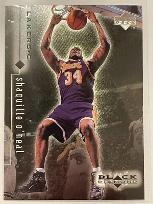 Shaquille O'Neal 1998 Upper Deck Black Diamond #45 Los Angeles Lakers NBA HOF - Image 1 of 2