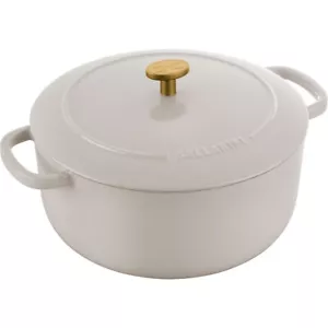 4062297005324 Ballarini Bellamonte Round Cast Iron Pot - 4 ltr, Ivory - Picture 1 of 1