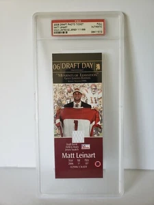 PSA GOLD 06 Draft Photo Jersey 111 /999 MATT LEINART PSA Authentic - Picture 1 of 5