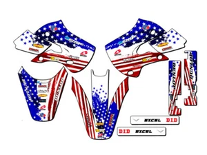 2002-2009 KLX 110 MERICA Usa Senge Graphics Kit Compatible with Kawasaki - Picture 1 of 10
