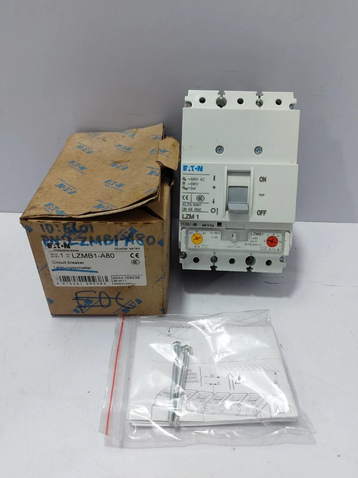 Eaton LZMB1-A80 Circuit Breaker Moeller Series - Image 1 of 4