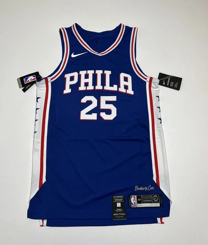 Nike Philadelphia 76ers Simmons Authentic Vaporknit Jersey AV2688-495 Mens 44 Cover