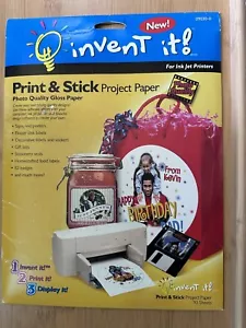 Neu Invent It Print & Stick Fotoqualität Glanz Projektpapier zum Drucken - Bild 1 von 2