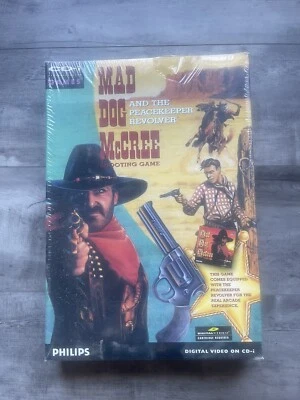 SEALED! Brand New - Mad Dog McCree Peacekeeper Revolver (Phillips CD-i)  Big Box - Image 1 of 4