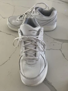 Scarpe da tennis New Balance 577 uomo MW577WT bianche passeggio corsa sneakers 11,5 4E - Foto 1 di 18