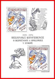 CHECOSLOVAQUIA 1976 CONFERENCIA EUROPA MS sc#2076 MNH - Imagen 1 de 1