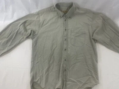 Рубашка мужская Paul Stuart средняя с длинным рукавом на пуговицах 100% хлопок серая сделано в Италии - Изображение 1 из 4