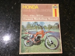 HONDA CR125, MT125 & MR175 ELSINORE 1973 to 1976 SERVICE REPAIR MANUAL BY HAYNES - Picture 1 of 6