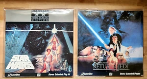 Star Wars LaserDisc Lot - A New Hope & Return Of The Jedi w/ Sleeves Fox Video - Picture 1 of 22