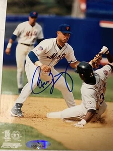 Foto de béisbol firmada autografiada por Carlos Baerga 8 x 10 de los Mets de Nueva York - Imagen 1 de 3