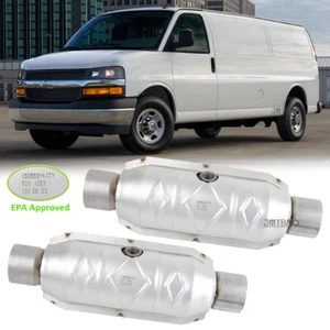 Convertidor catalítico de entrada/salida 2x 2,5" aprobado por la EPA para camioneta de carga Chevrolet Express - Imagen 1 de 20