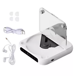 Portable CD Player W/Wired Earphone Bluetooth 5.3 5V2A CD/CD-R/CD-RW/MP3/WAV - Picture 1 of 17