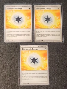 3x Therapeutic Energy 193/193 Pokemon card SV Paldea Evolved uncommon NM - Picture 1 of 1