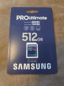 Samsung PRO Ultimate 512GB UHS-I Full Size SDXC Memory Card, MB-SY512S - Picture 1 of 2