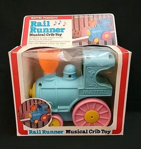 Mattel Vorschule Rail Runner Musikkrippe Spielzeug Zug in Box von 1979 - Bild 1 von 12