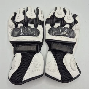 Guantes de moto AGRIUS blancos protectores 2XL XXL - Imagen 1 de 14