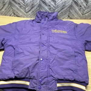 NFL Minnesota Vikings Reebok Jungen Medium 10-12 gefütterte Jacke Vintage - Bild 1 von 16