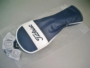 Titleist Cat Synthetic Leather FW Head Cover Navy White New Color Japan - Picture 1 of 8