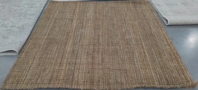 NATURAL 7'-0" x 7'-0" Broken Thread Rug, Reduced Price 1172786648 NF747A-7SQ - Image 1 of 4