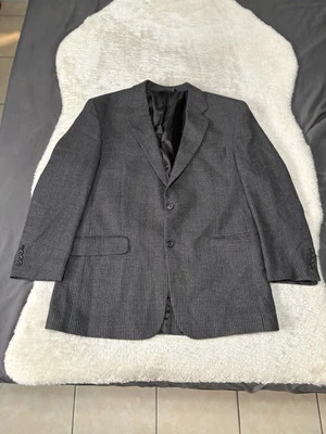 Chaqueta Blazer Deportiva Jos A Bank Para Hombres Negra Gris Lana Talla 44R Foto 1 de 4