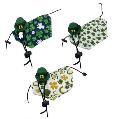 Lizard Holiday Clothes Bearded Dragon Costume Set Saint Patricks Day Hat & Cloak - Image 1 of 4