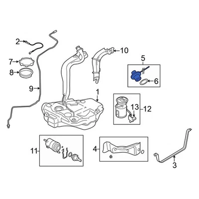 For Volkswagen Jetta 2005-2014 Volkswagen 1K0201550F Fuel Tank Cap Foto 1 de 4