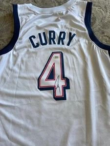 Stephen Curry Signed Autograph Auto 2024 Team USA Jersey Paris Steph PSA/DNA - Picture 1 of 4