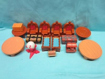 Fisher Price Great Adventures Furniture Chairs Tables Beds Treasure Chests - Image 1 of 4