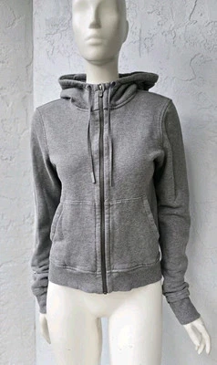 Chaqueta con capucha para mujer Lululemon Press Pause gris jaspeado talla 8 Foto 1 de 4