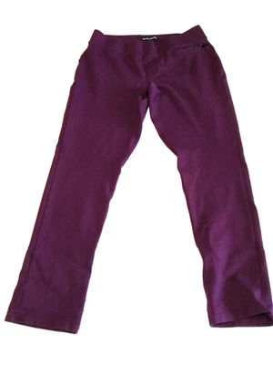 DKNY Jeggings Women's M  Stretch Mid-Rise Ankle Aubergine NWOT - Image 1 of 4