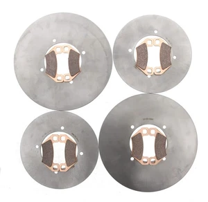 2016 Arctic Cat 500 HDX XT Front and Rear MudRat Brake Rotors and Brake Pads - Picture 1 of 5