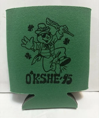 O’KSHE 95 Can Cooler Collapsible Foam Coolie KSHE Irish SweetMeat St.Patrick’s D - Image 1 of 2