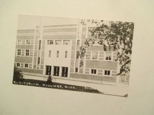 RPPC Willmar Minnesota Postcard Auditorium MN Real Photo - Picture 1 of 2