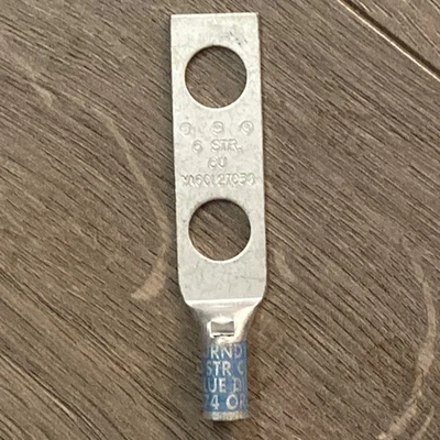 BURNDY YA6CL-2TC38 6STR CU  BLUE DIE 374 or 7 - Image 1 of 2