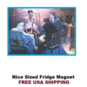 184 - Imán refrigerador en la cama Alcohólicos Anónimos Hombre - Imagen 1 de 3