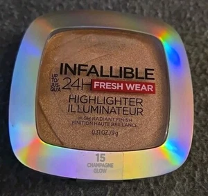 L'Oreal Paris Infallible up to 24HR Highlighter 15 Champagne Glow - Picture 1 of 3