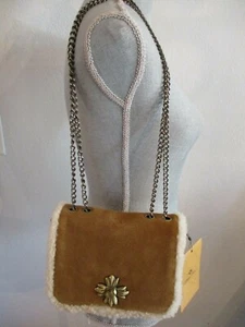 NUEVO CON ETIQUETAS BOLSO CON SOLAPA DE COÑAC HARLOW PATRICIA NASH SHERPA CON CADENA - Imagen 1 de 12